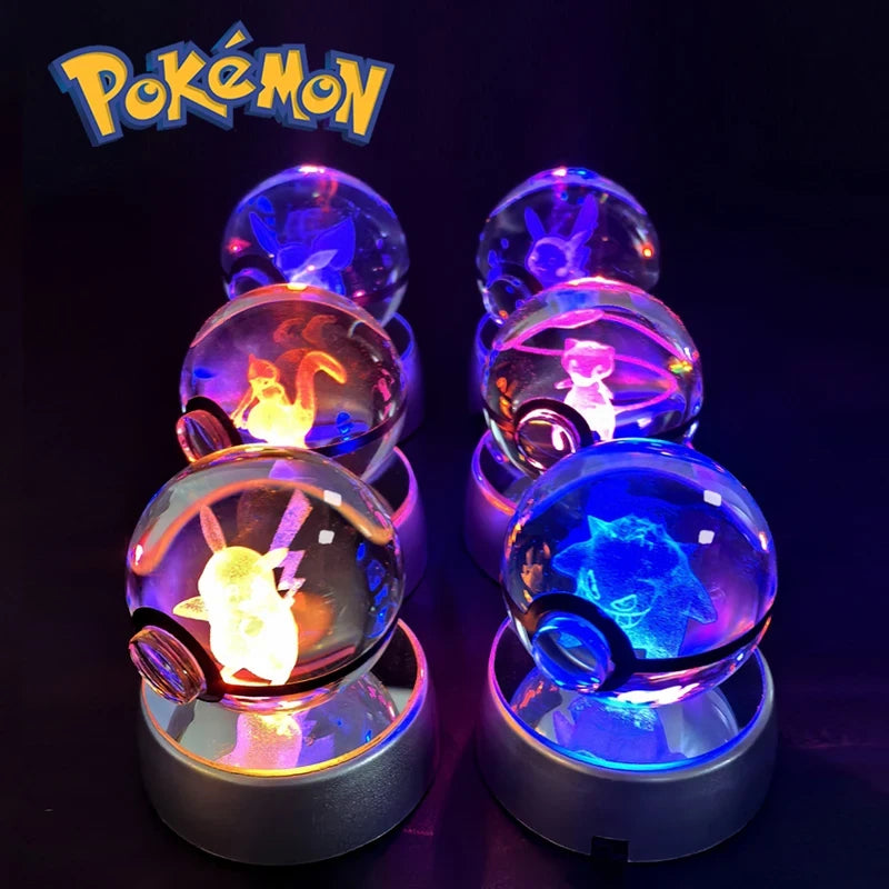 Pokemon 3D Crystal Ball Lamp