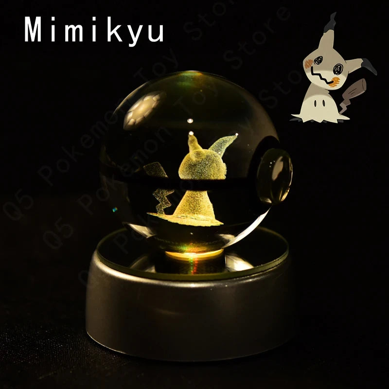 Pokemon 3D Crystal Ball Lamp