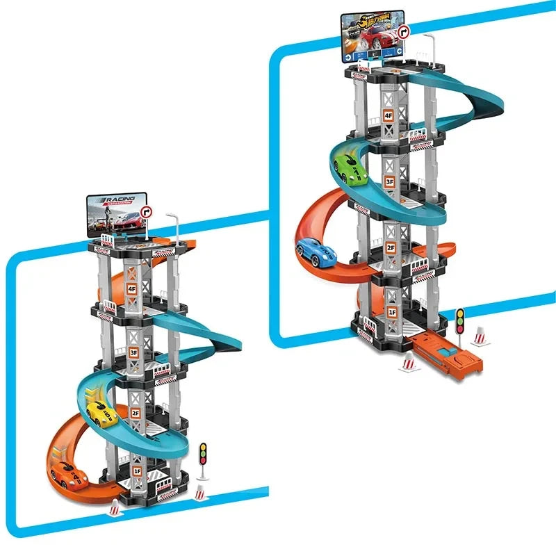 Gliding Rail Car Race Track Toy