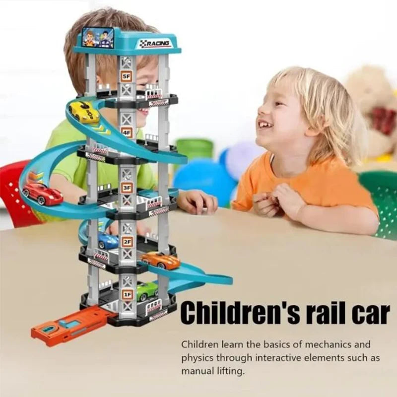 Gliding Rail Car Race Track Toy