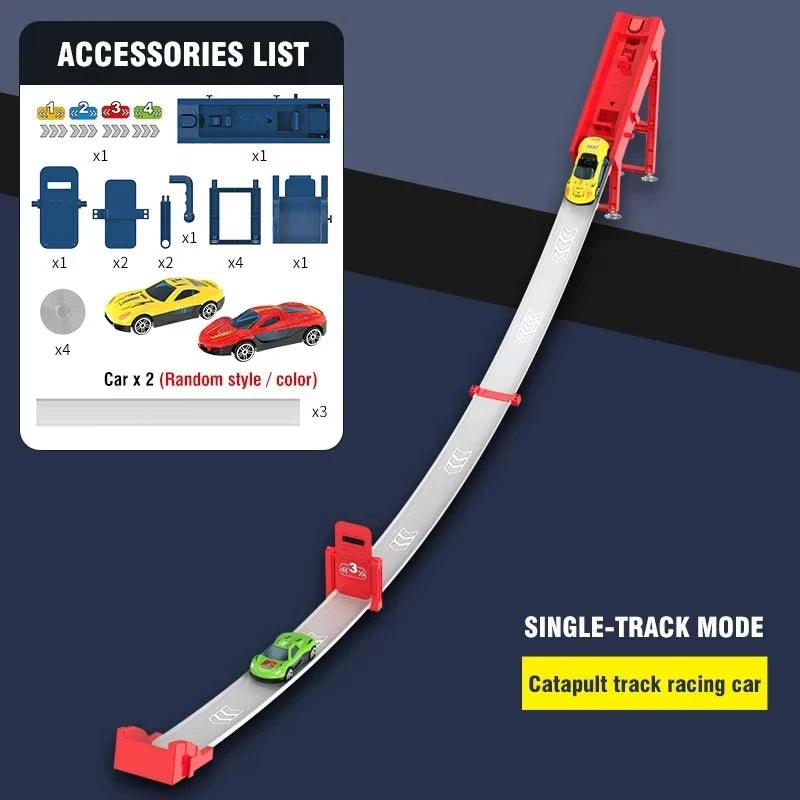 Gliding Rail Car Race Track Toy