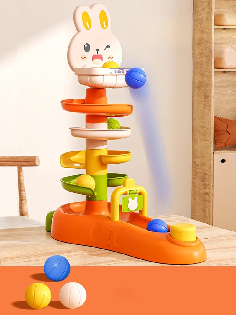 Gliding Rail Car Race Track Toy
