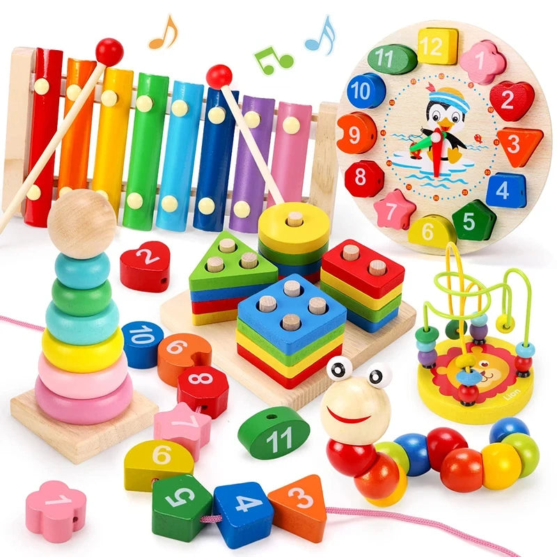 Montessori Wooden Educational Toy Set