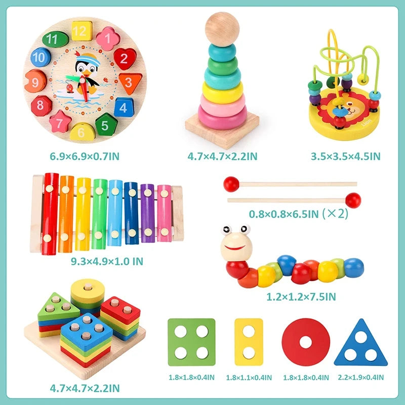 Montessori Wooden Educational Toy Set