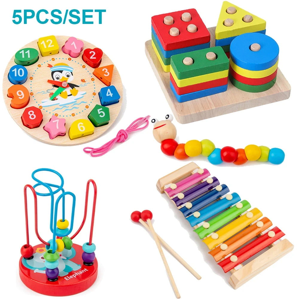 Montessori Wooden Educational Toy Set