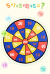 Cartoon Animal Dart Board Sticky Ball Toy