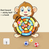 Cartoon Animal Dart Board Sticky Ball Toy