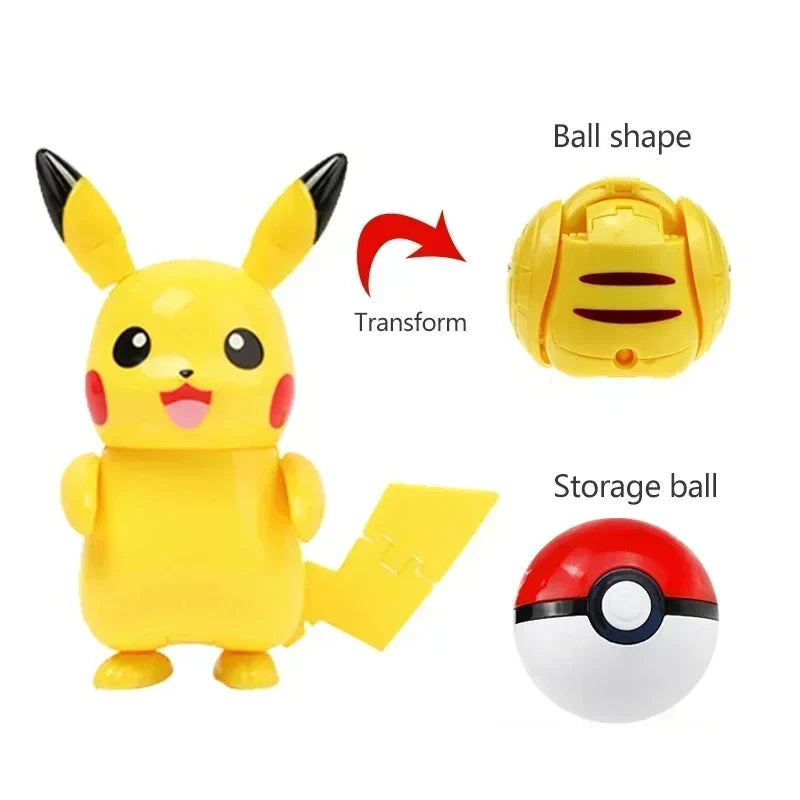Pokemon Character Toy Ball Action Figurine Set