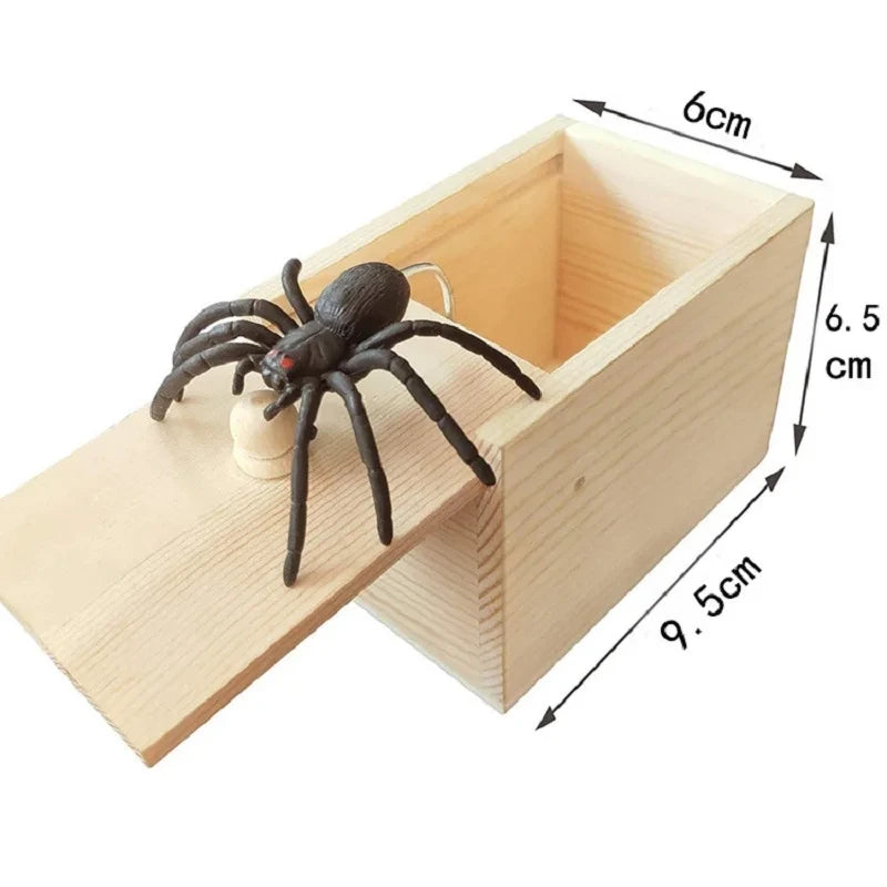 Wooden Spider Prank Box
