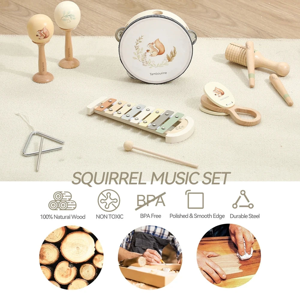 Wooden Montessori Baby Musical Instrument