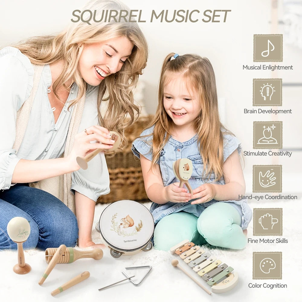 Wooden Montessori Baby Musical Instrument