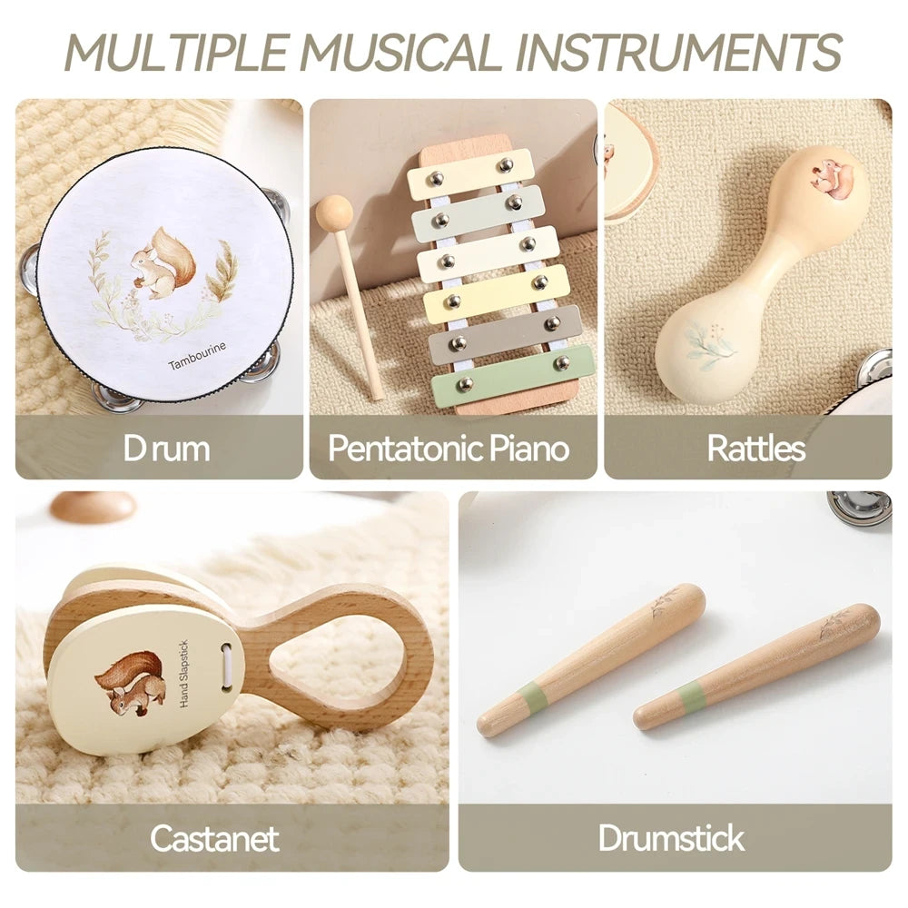 Wooden Montessori Baby Musical Instrument