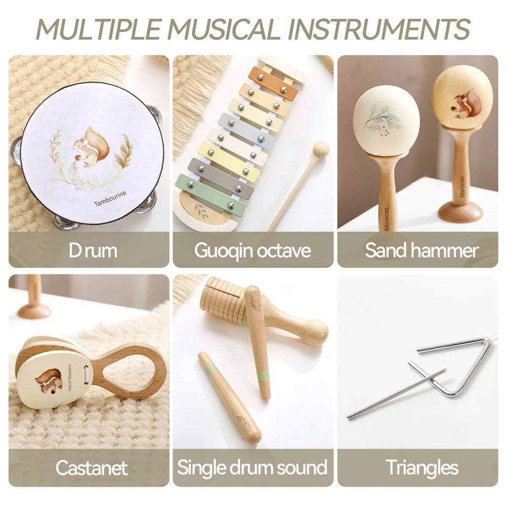 Wooden Montessori Baby Musical Instrument