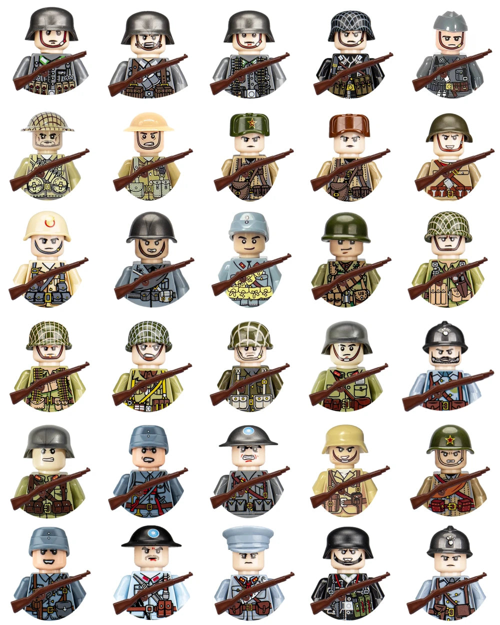 Military Soldier Building Blocks