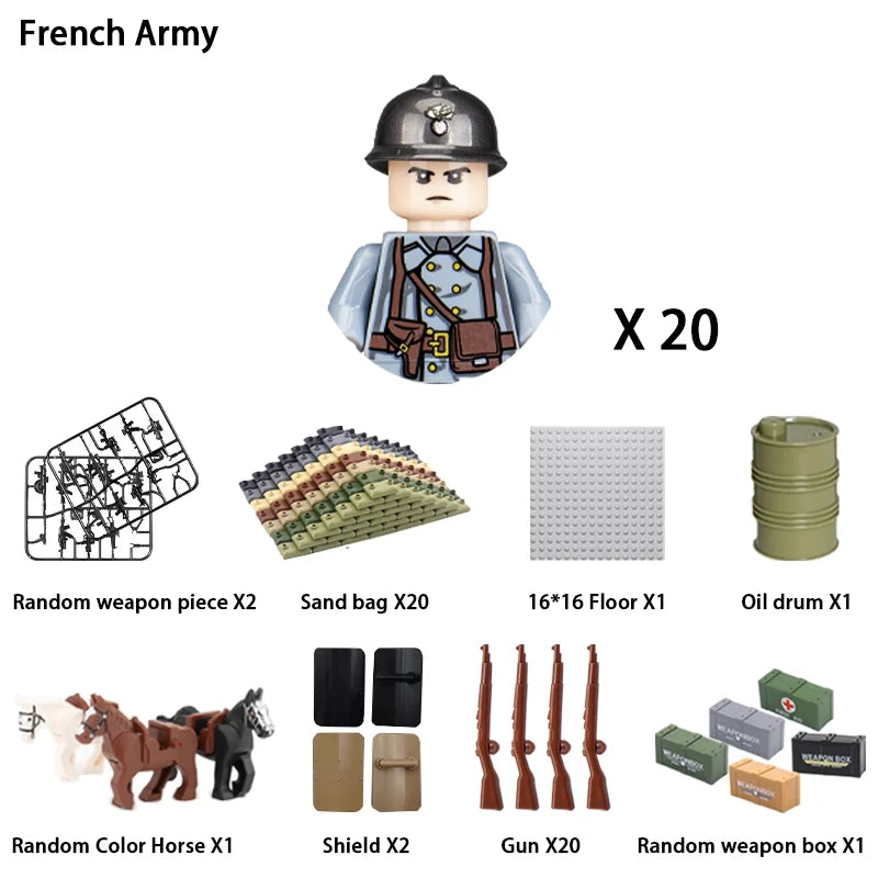 Military Soldier Building Blocks