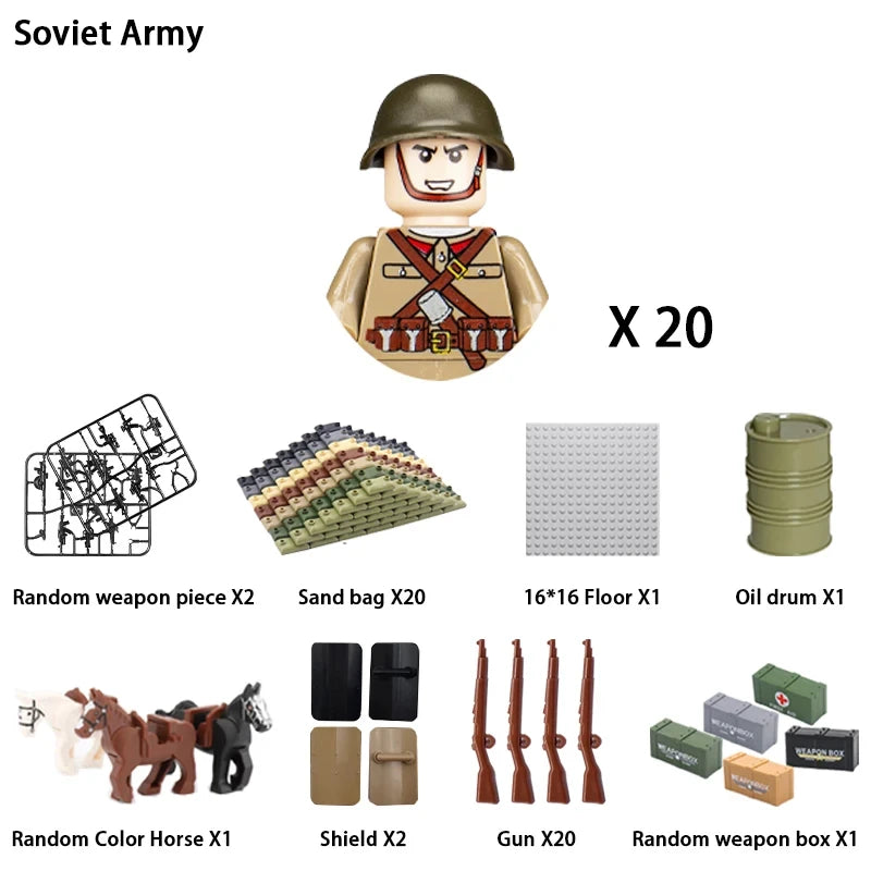 Military Soldier Building Blocks