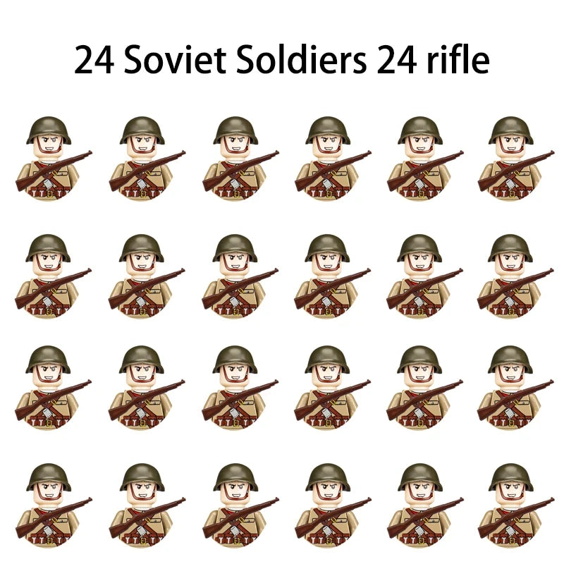 Military Soldier Building Blocks