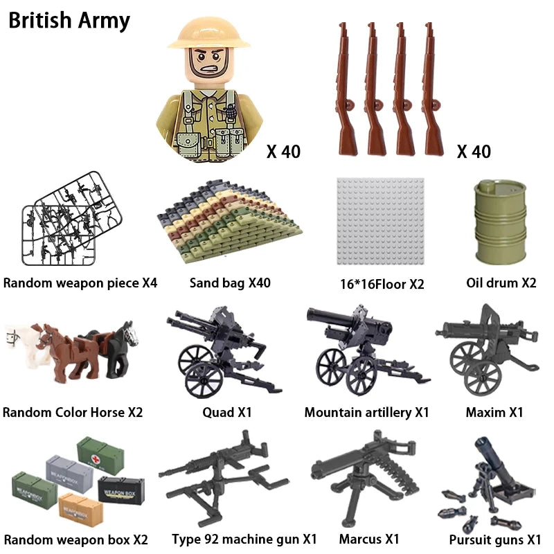 Military Soldier Building Blocks