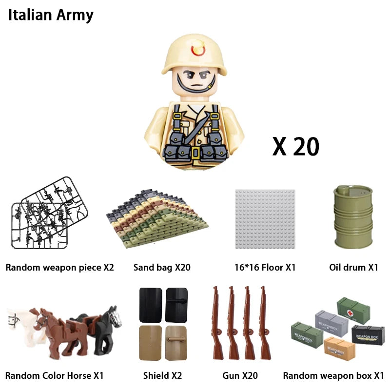 Military Soldier Building Blocks