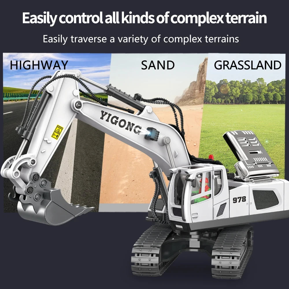 Remote Control Engineering Vehicle Toy