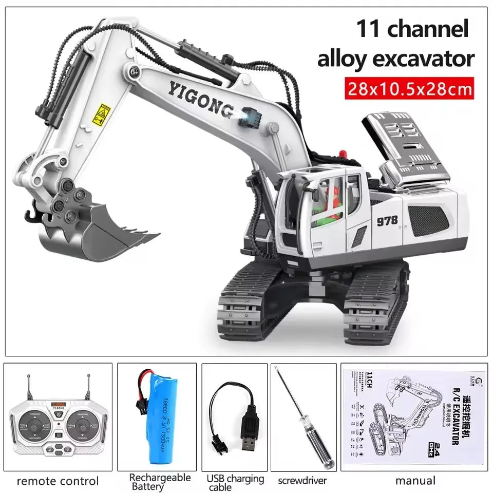 Remote Control Engineering Vehicle Toy