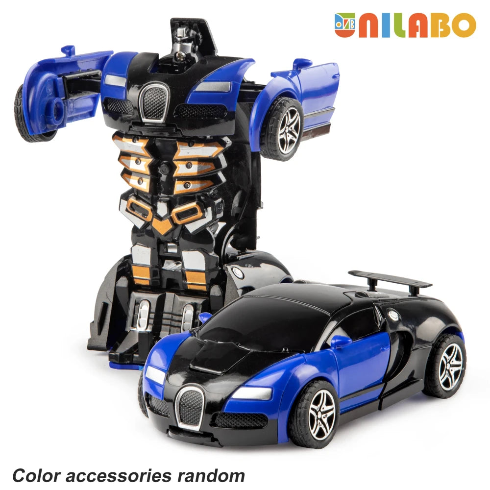 Transformable Robot Sports Car Toy