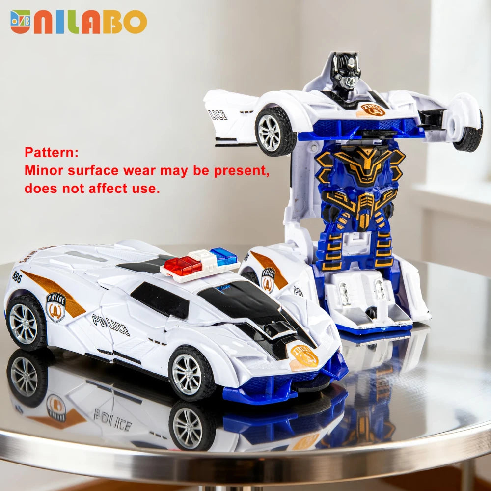 Transformable Robot Sports Car Toy