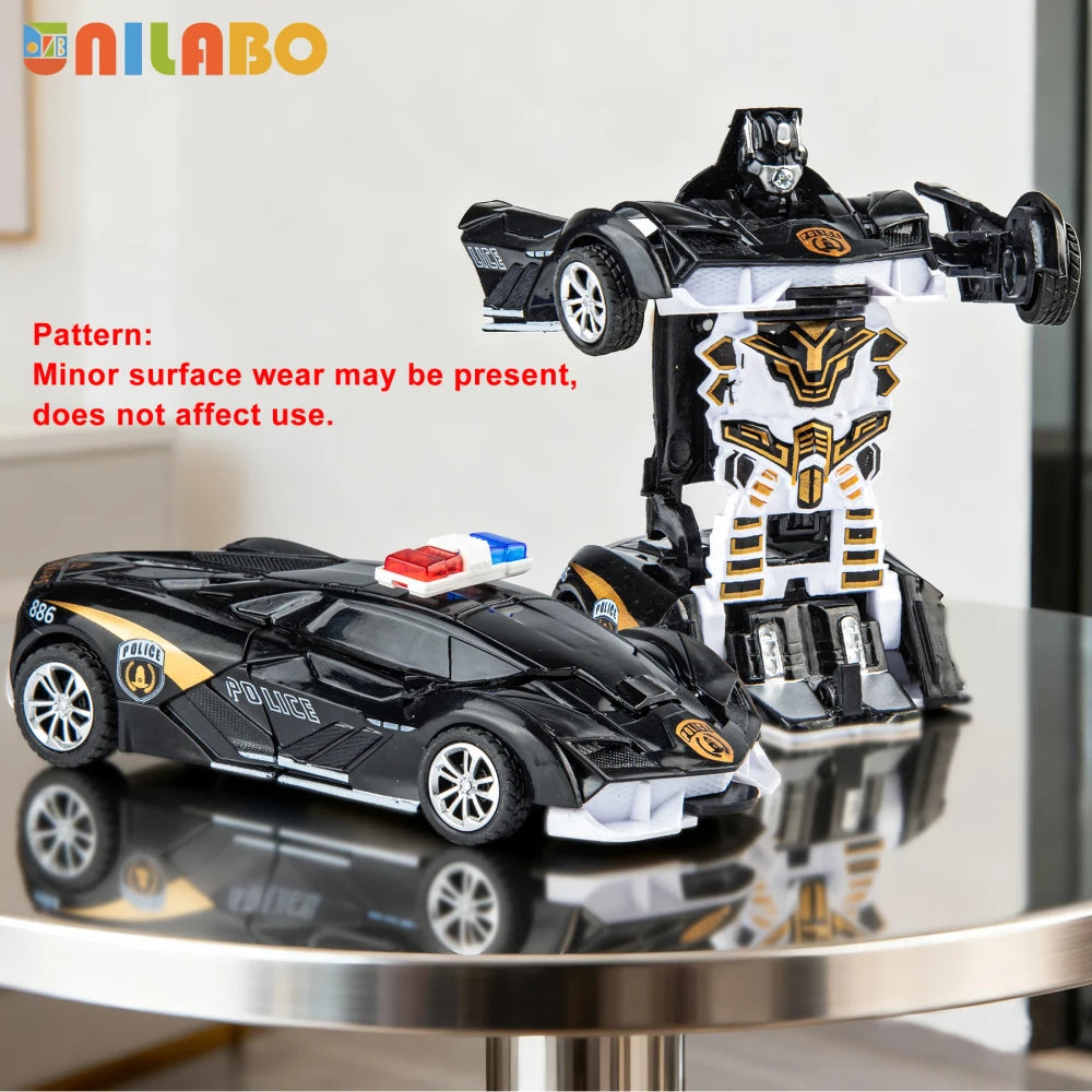 Transformable Robot Sports Car Toy
