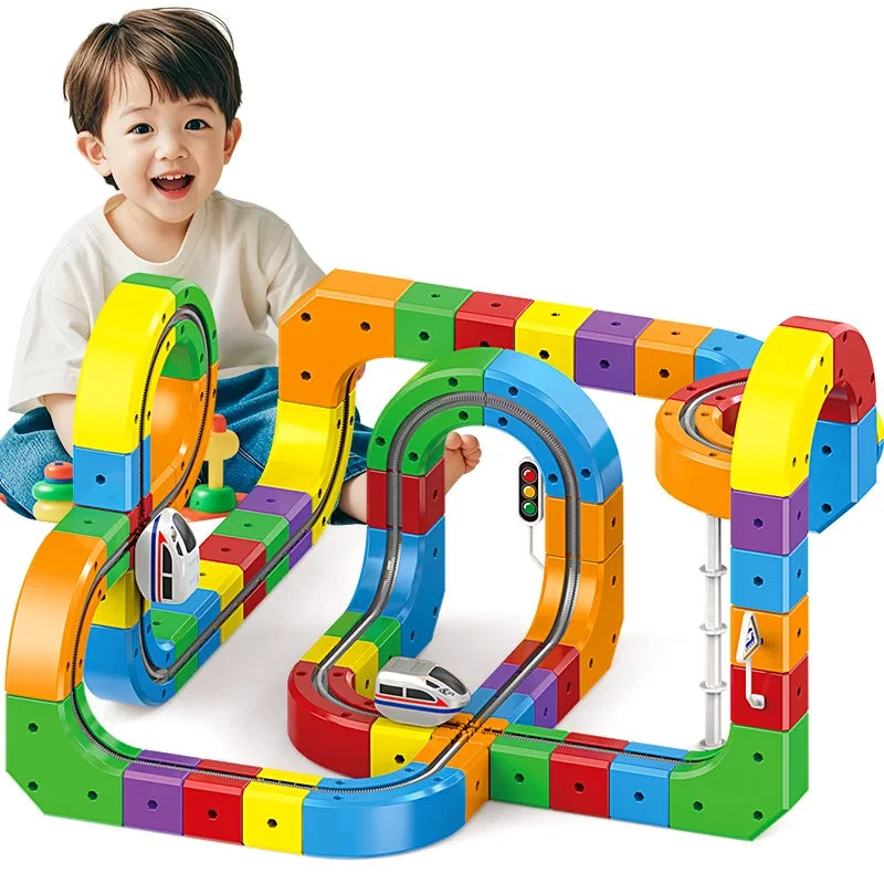 DIY Assembly Electric Train Track Toy