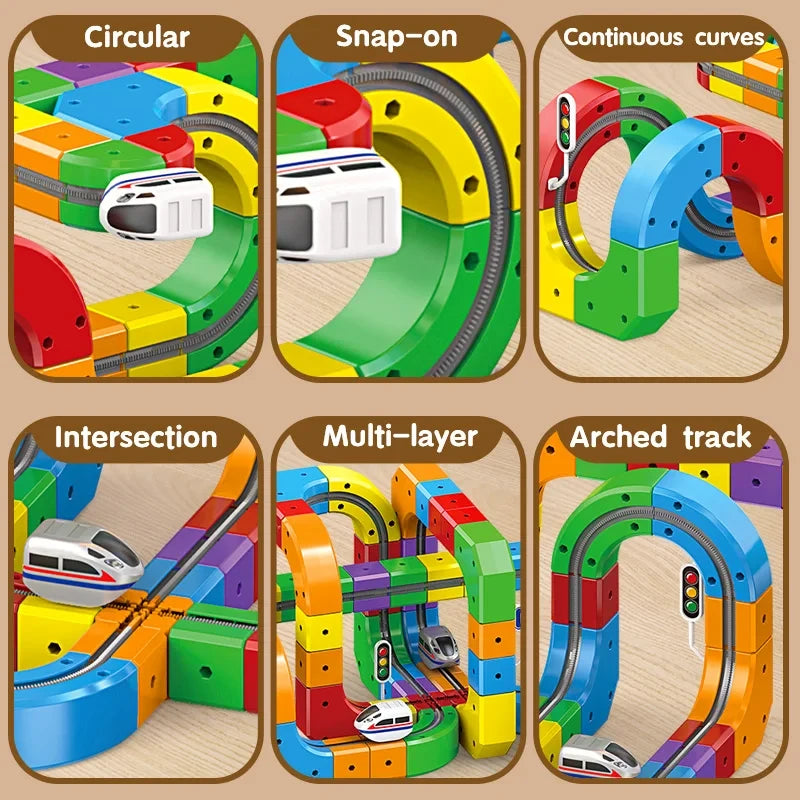 DIY Assembly Electric Train Track Toy