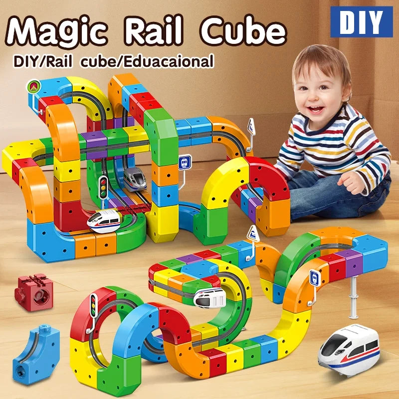DIY Assembly Electric Train Track Toy