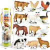 Realistic Solid Animal Toy Model Set