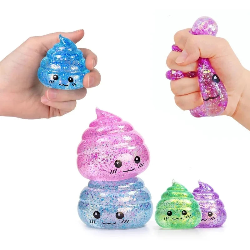 Glitter Squishy Poo Prank Toy