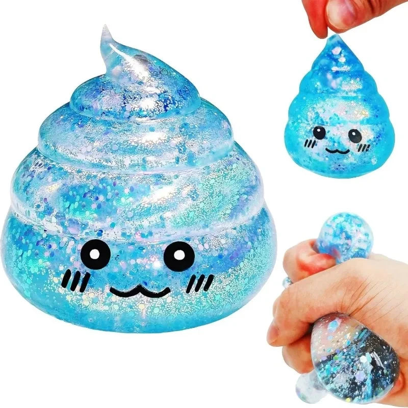 Glitter Squishy Poo Prank Toy