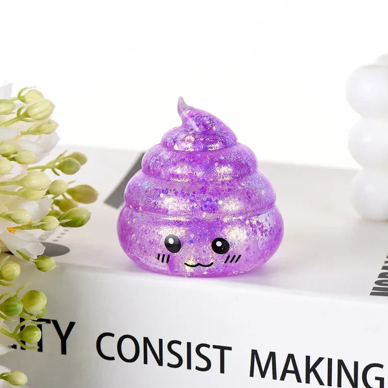 Glitter Squishy Poo Prank Toy
