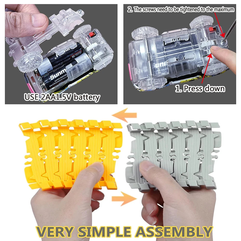 Electric Track Car Train Toy Set