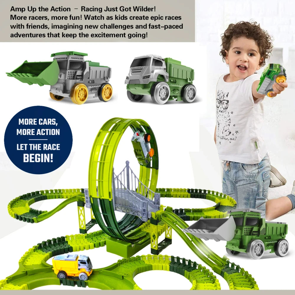 Flexible Dinosaur Racing Track Set