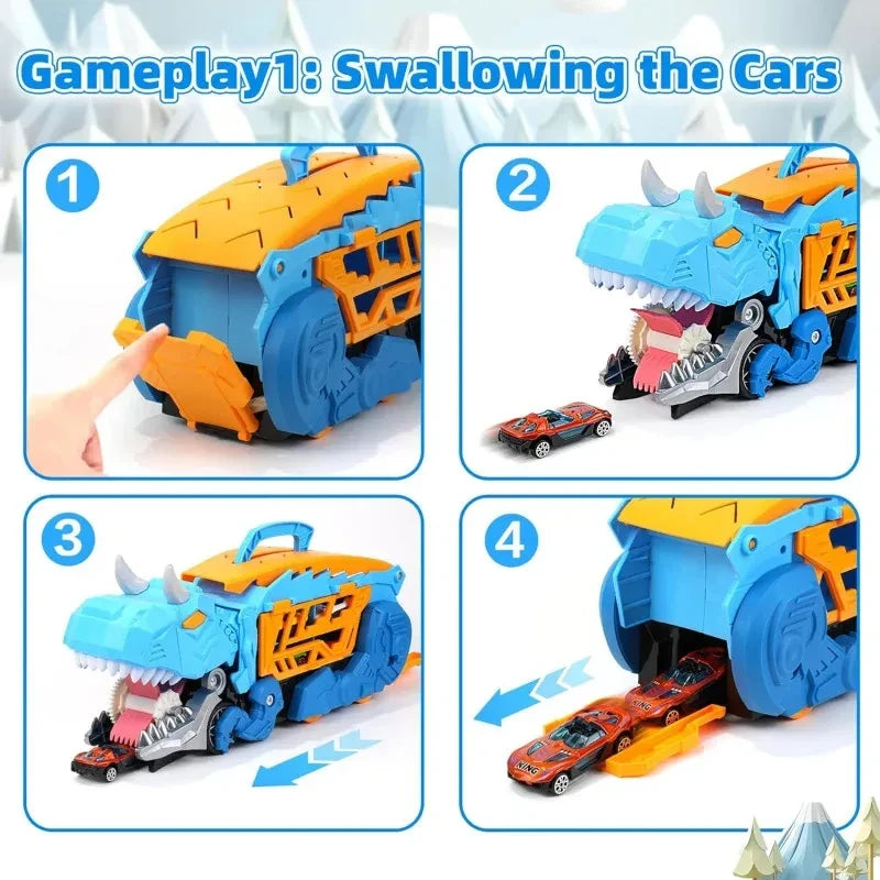 Dinosaur Transport Truck Track Set