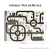 City Traffic Road Map Playmat