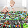 City Traffic Road Map Playmat
