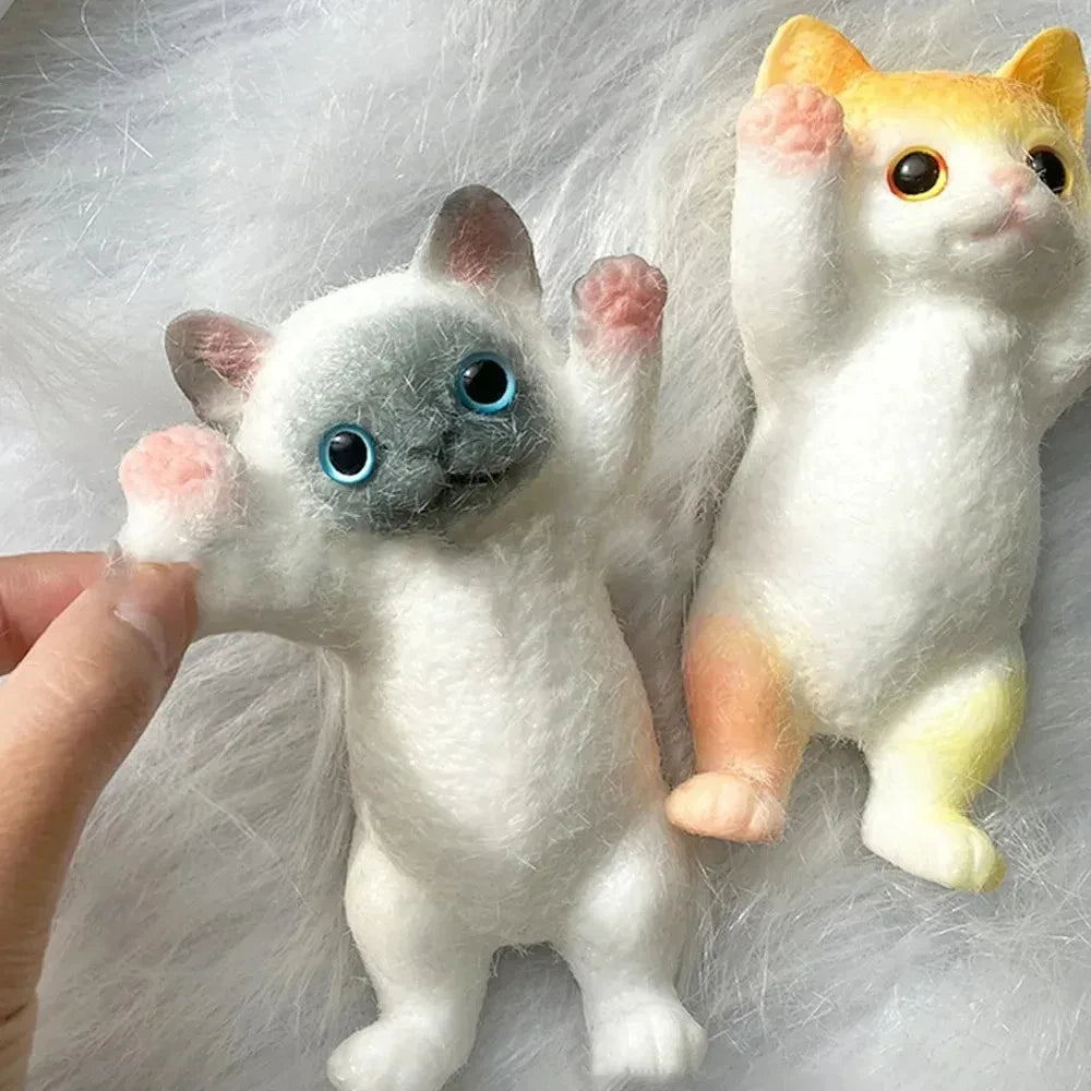 Realistic Fluffy Taba Cat Squishy