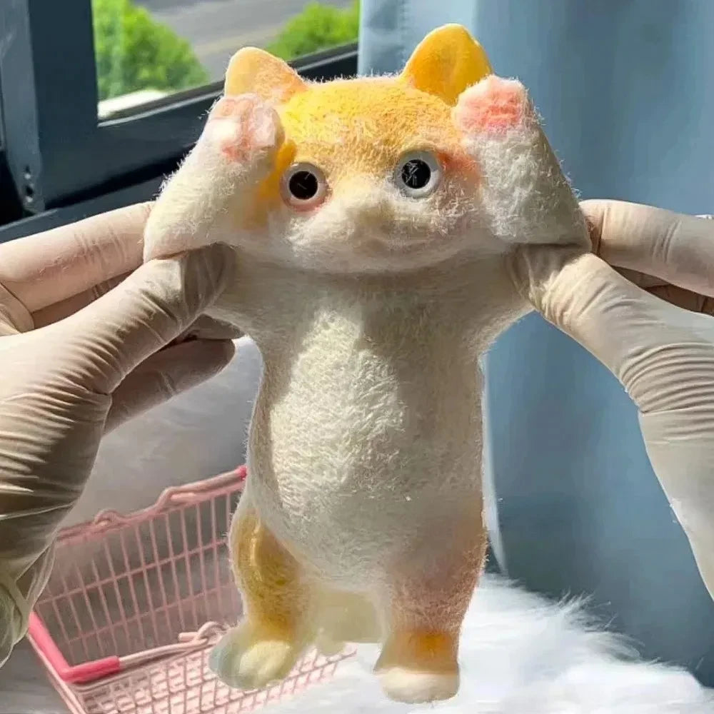 Realistic Fluffy Taba Cat Squishy