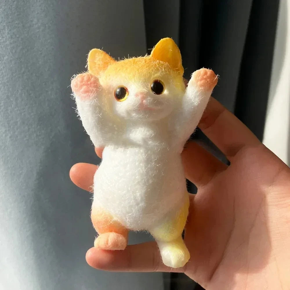 Realistic Fluffy Taba Cat Squishy