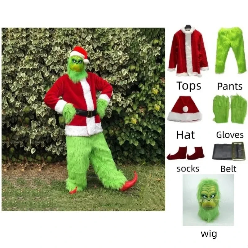 Green Monster Shaggy Cosplay Costume Set