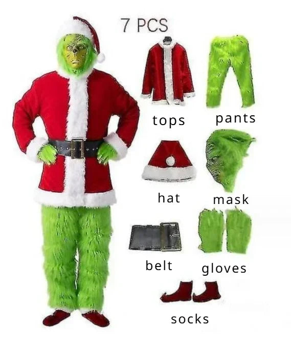 Green Monster Shaggy Cosplay Costume Set