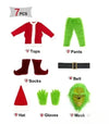 Green Monster Shaggy Cosplay Costume Set