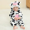 Flannel Animal Baby Costume Jumpsuit