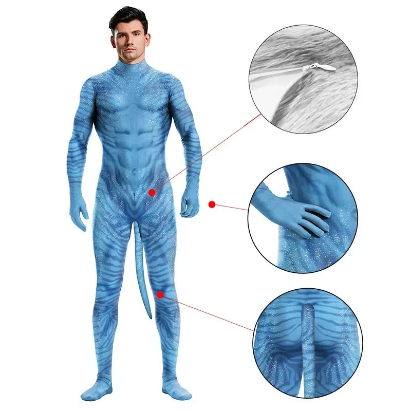 Avatar Cosplay Bodysuit
